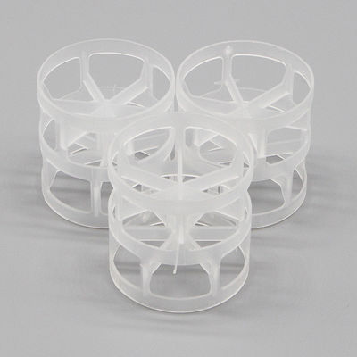 पीवीडीएफ सीपीवीसी 0.91 जी / सेमी 3 रैंडम फिलिंग पेल रिंग्स पीई पीपी